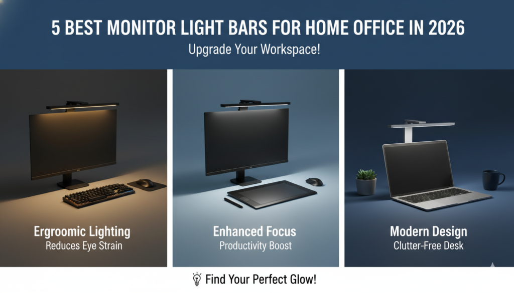 5 Best Monitor Light Bars for Home Office in 2026