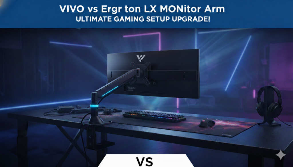 VIVO vs Ergotron LX monitor arm comparison for home office